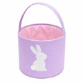 Panier de rangement rond 25 cm en tissu violet à pois avec anse
